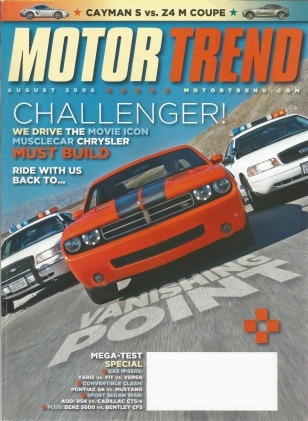 MOTOR TREND 2006 AUG - CHALLENGER R/T CONCEPT